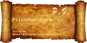 Pilischer Ilona névjegykártya